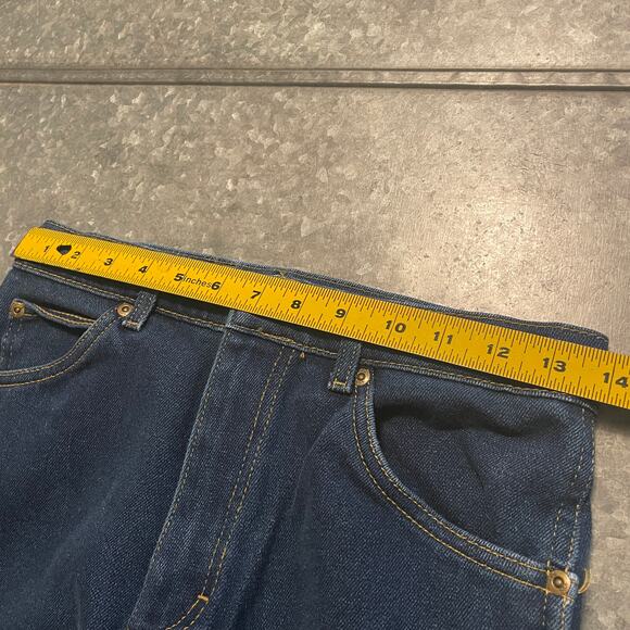 Vintage Lee Riders USA Bootcut Denim Jeans 28x30 (30x32) Western Leather Patch 1 - Picture 10 of 13